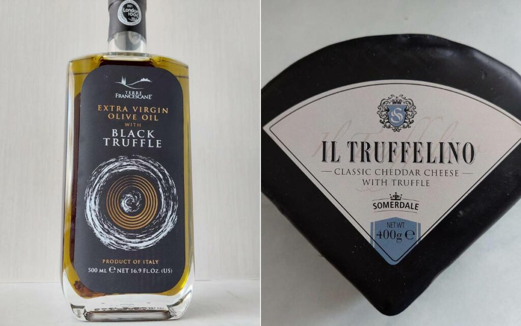 Truffle Oil and Aged Truffle Cheddar
