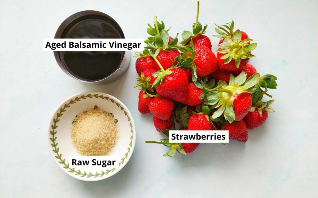 Balsamic Infused Strawberries Ingredients