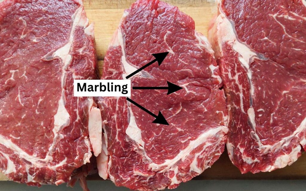 Marbling In Ribeye Steak