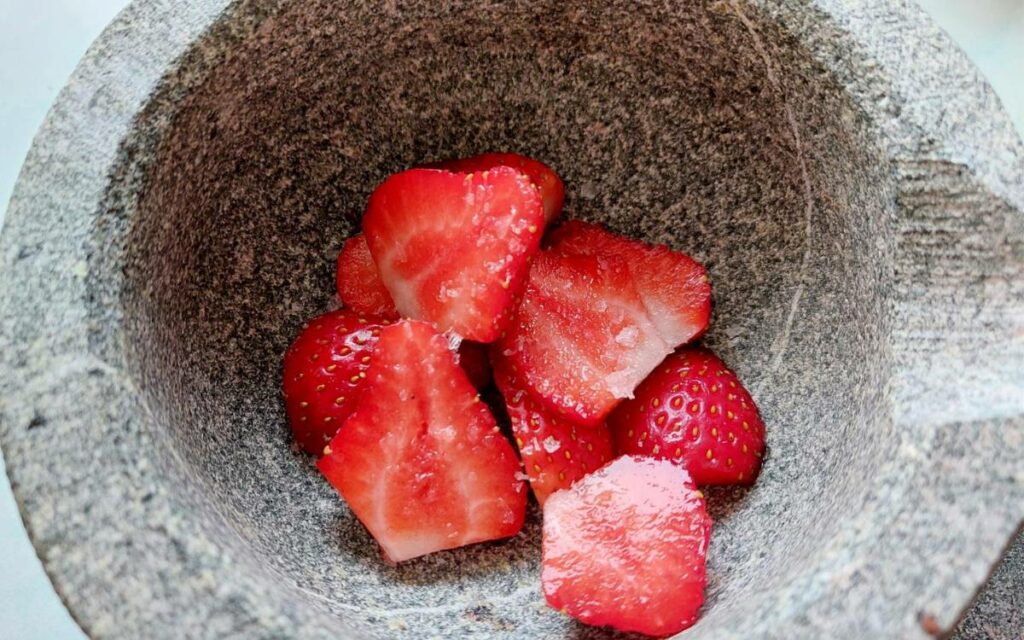 Sliced Strawberries and Maldon Sea Salt