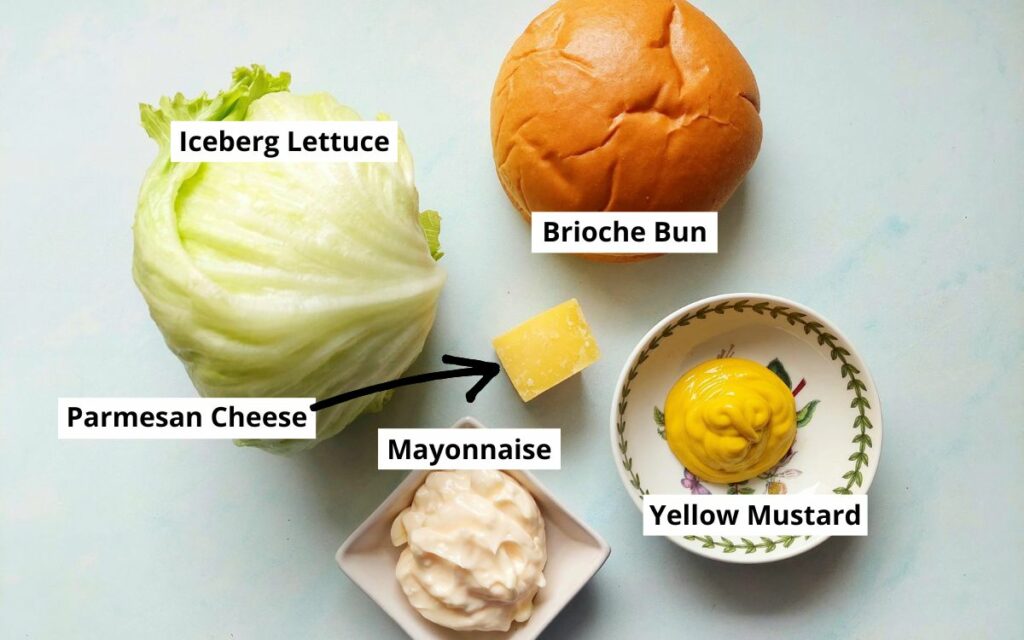 Burger Ingredients For Our Pumpkin Burger
