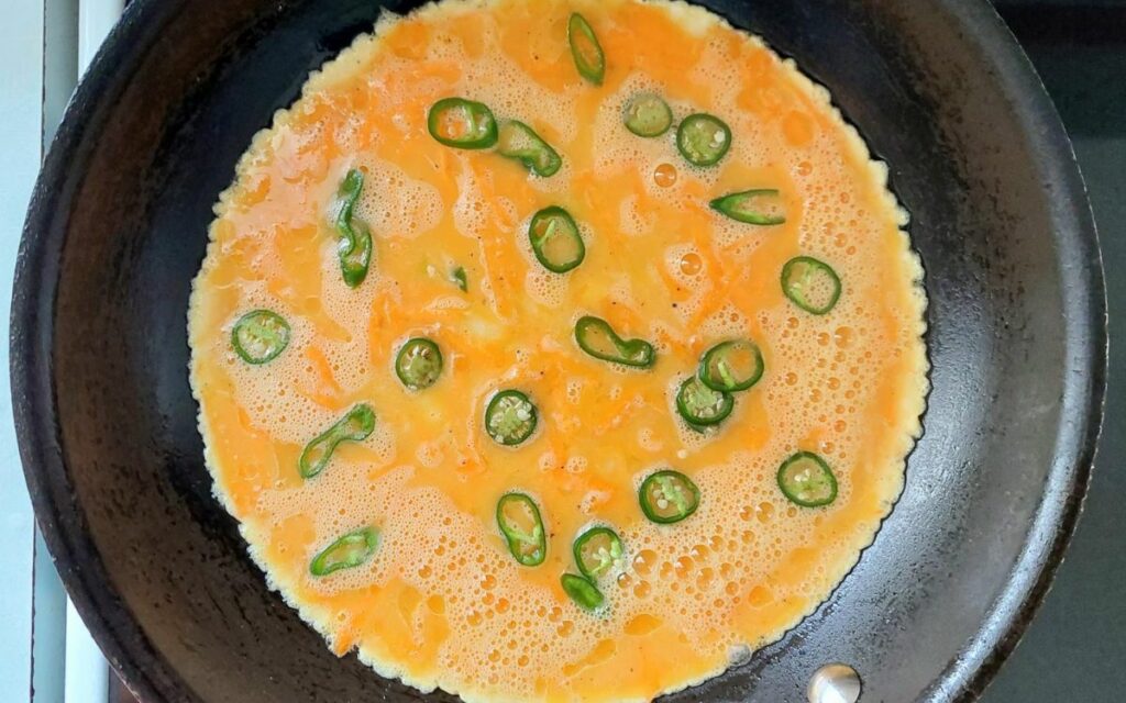 Cooking The Carrot Omelet