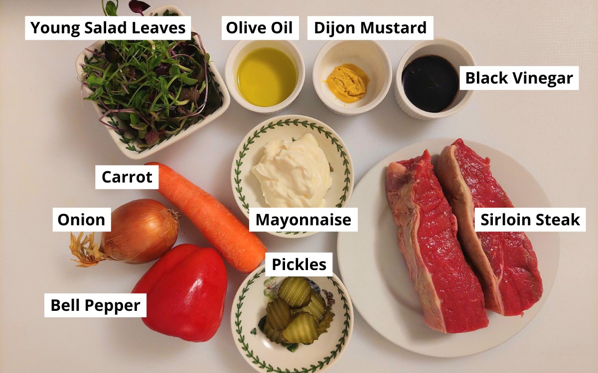 Ingredients for The Perfect Sirloin Steak Recipe