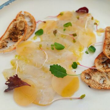 My Finished Simple Snapper Carpaccio Recipe
