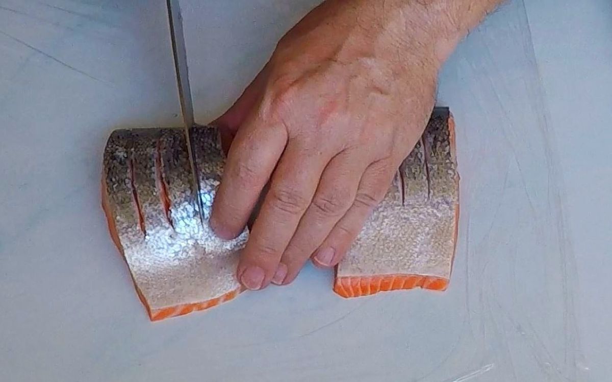 Scoring The Salmon Skin