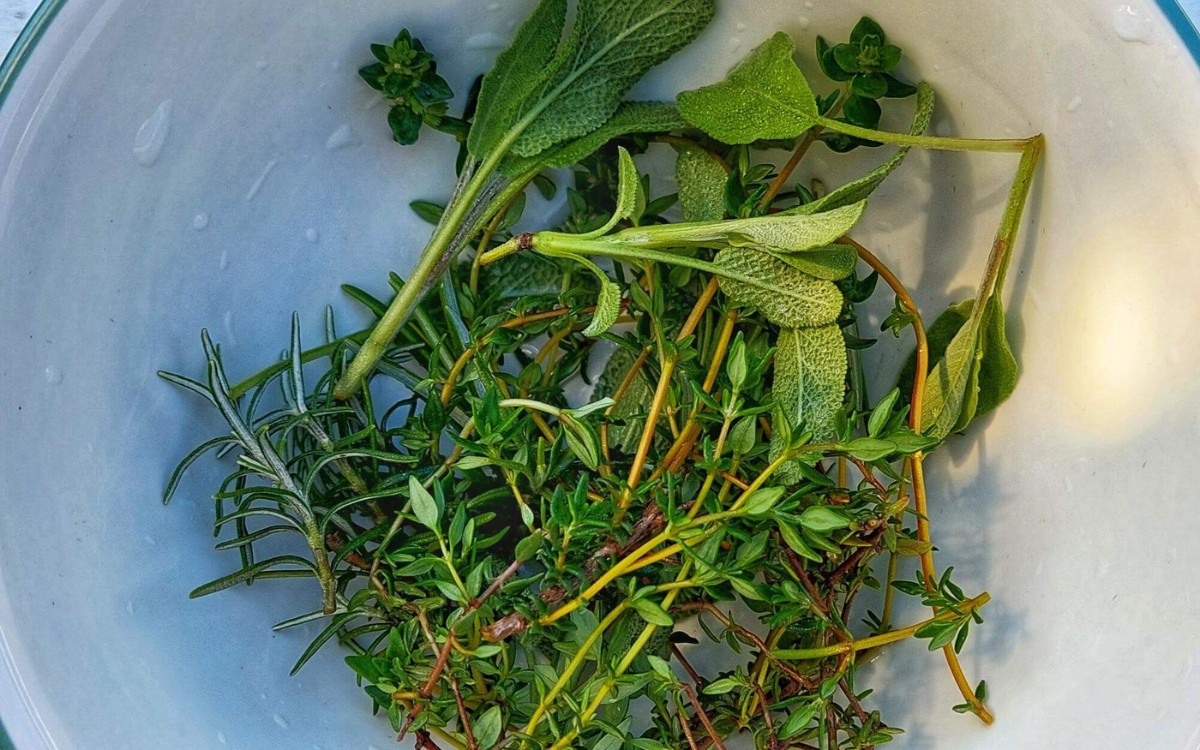 Fresh Herbs For The Pot Roast