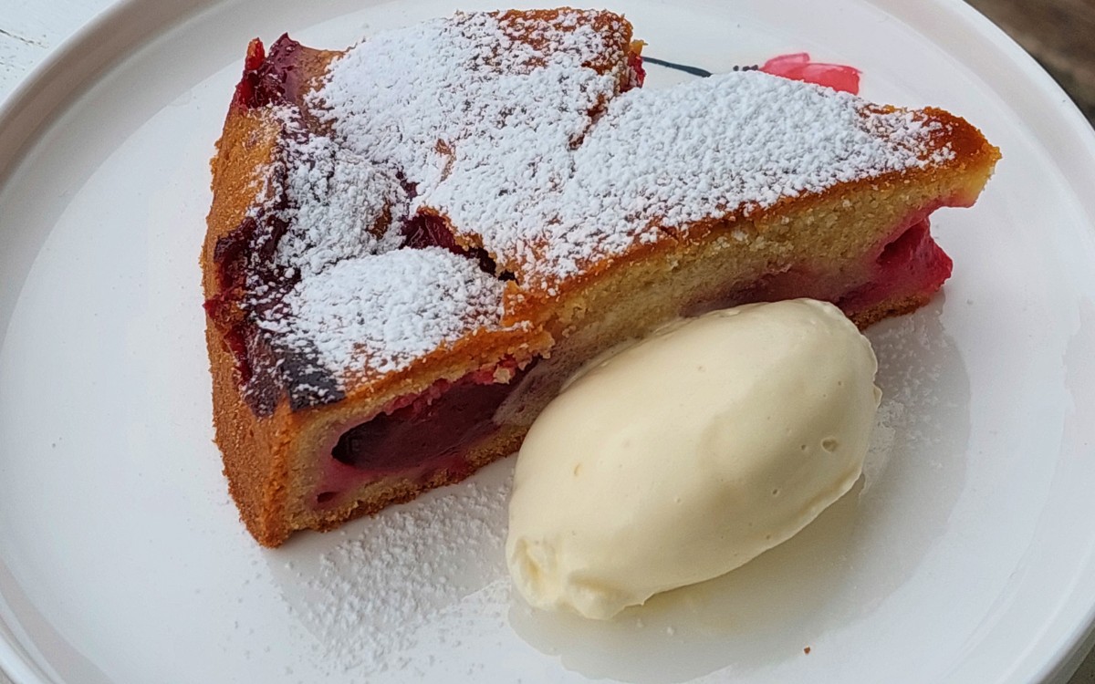 Plated Delicious Summer Plum Cake