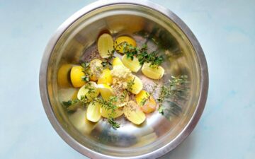 Lime Thyme and Ginger Marinade