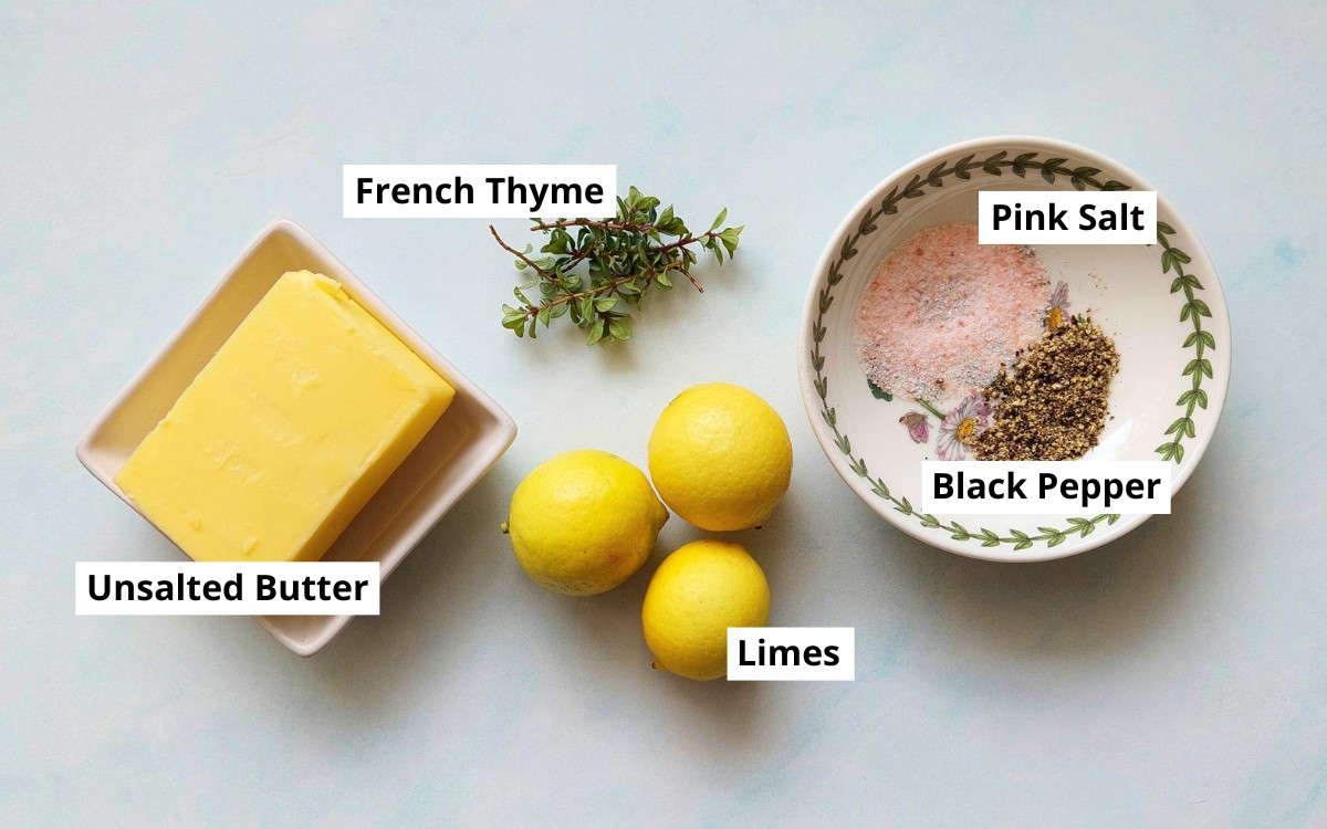 Lime and Thyme Butter Ingredients