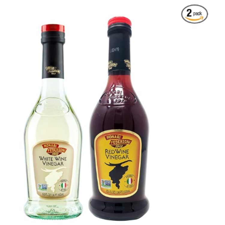 Monari Federzoni Red and White Wine Vinegar, Product of Italy