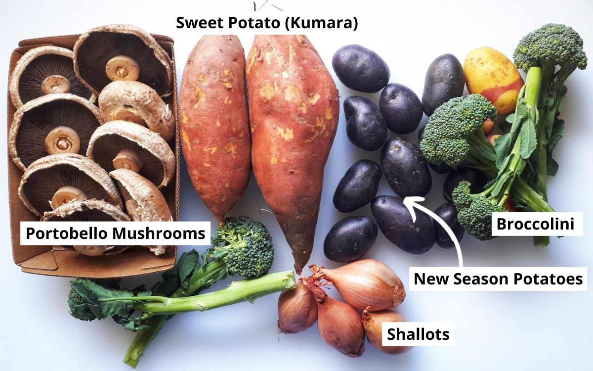 Portobello Mushrooms With Fresh Herbs Ingredients