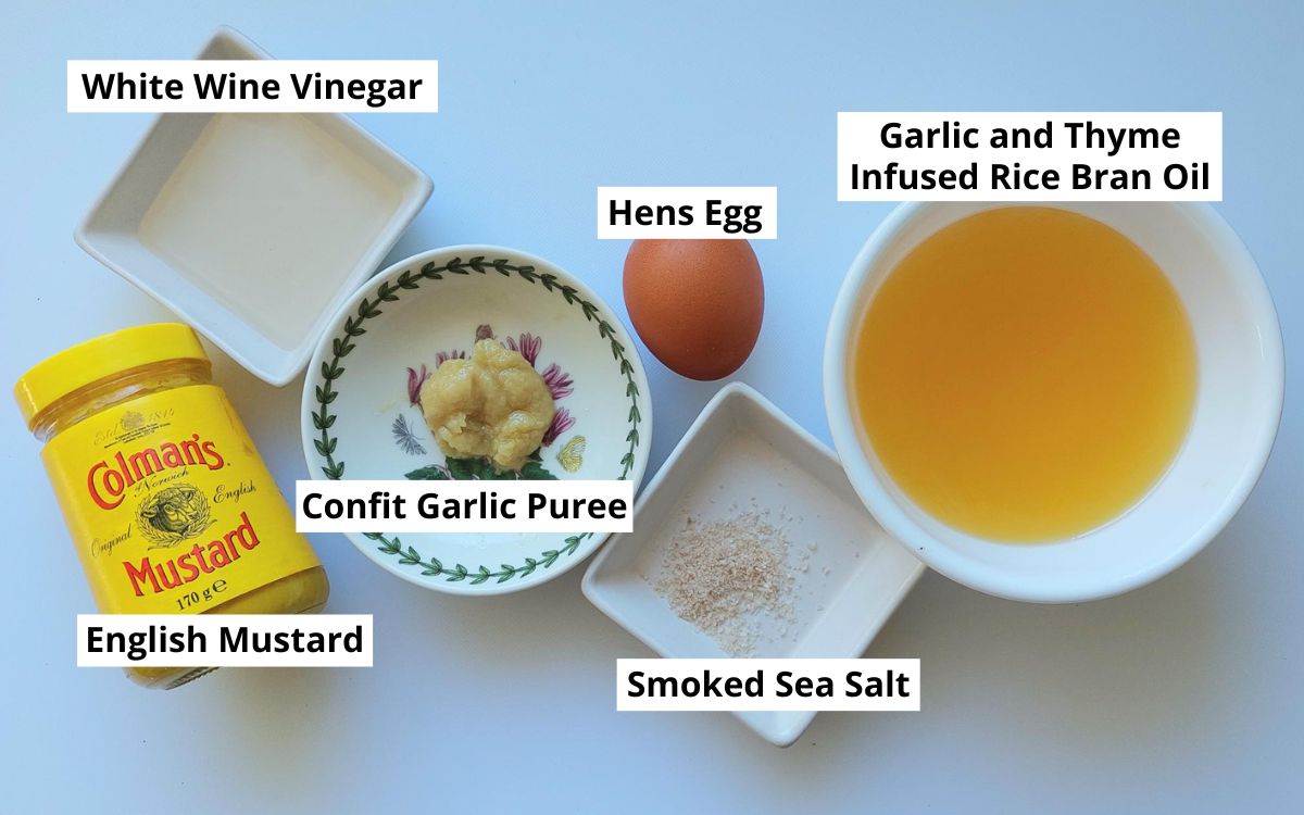 Ingredients For Confit Garlic Aioli