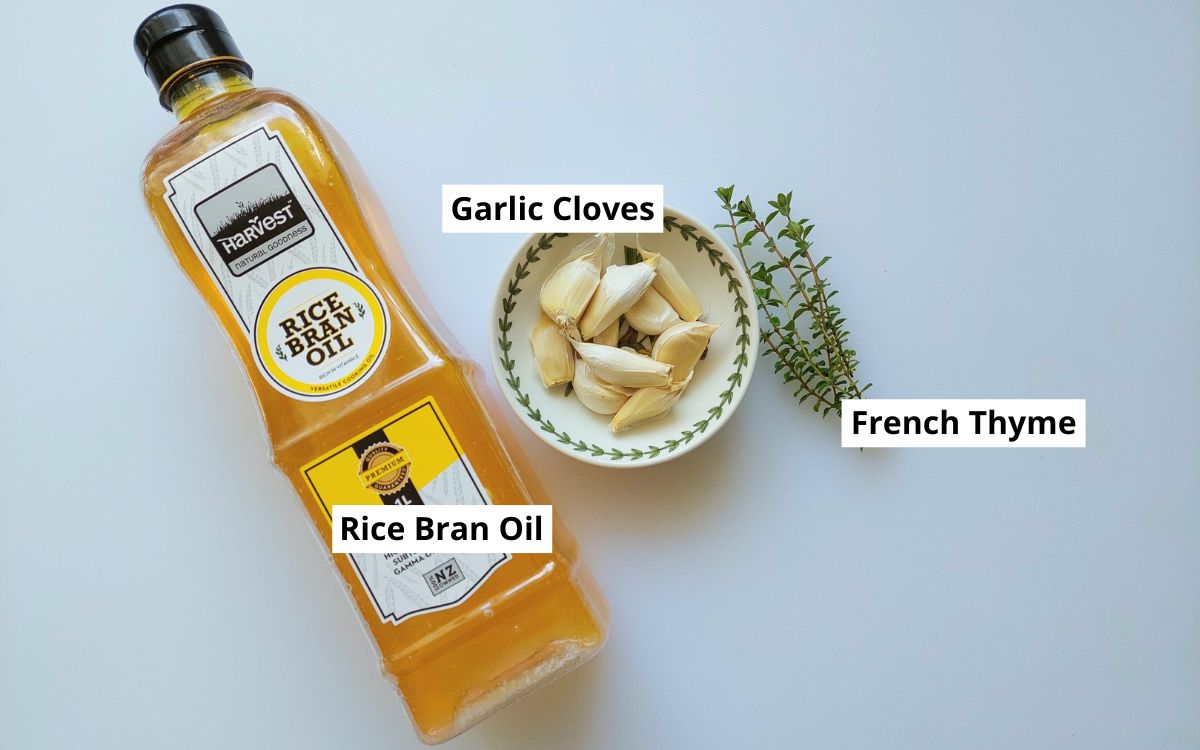Ingredients For Confit Garlic Puree