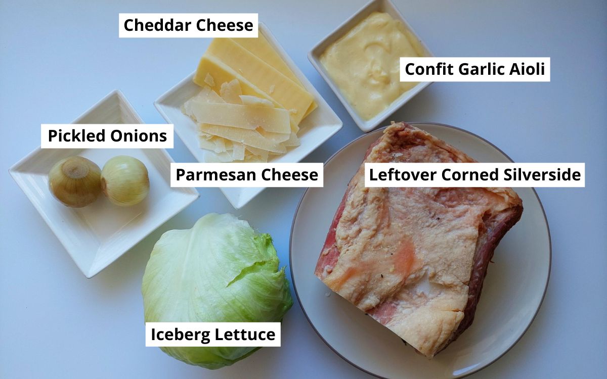 Corned Silverside Sandwich Ingredients